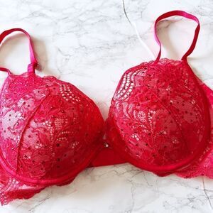 Victorias Secret plunge lace bling bra